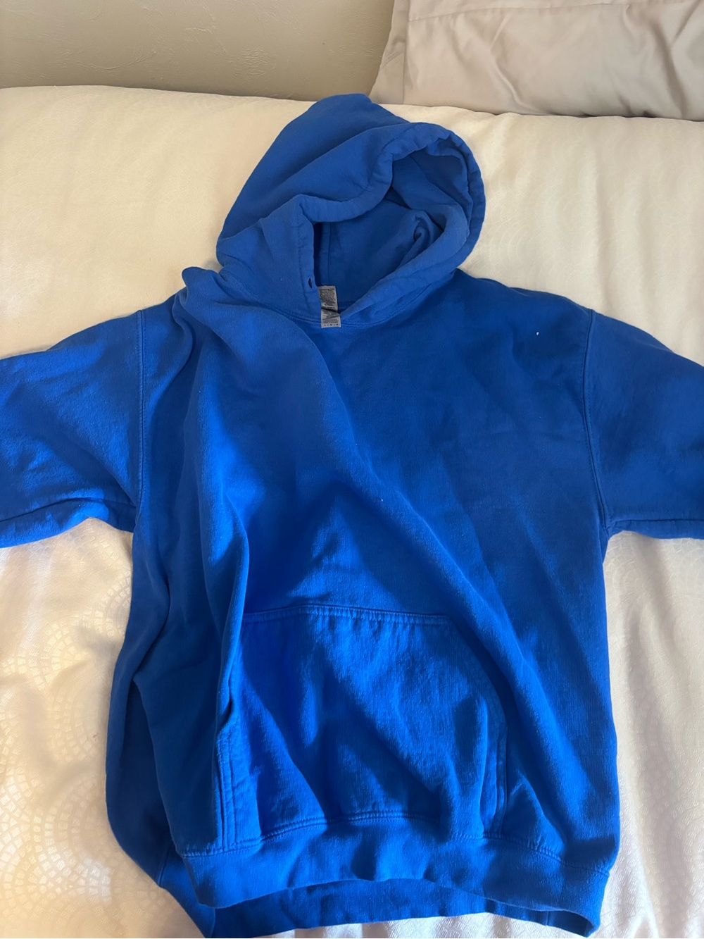 Womens Blue Hooded One-Piece Sweatshirt